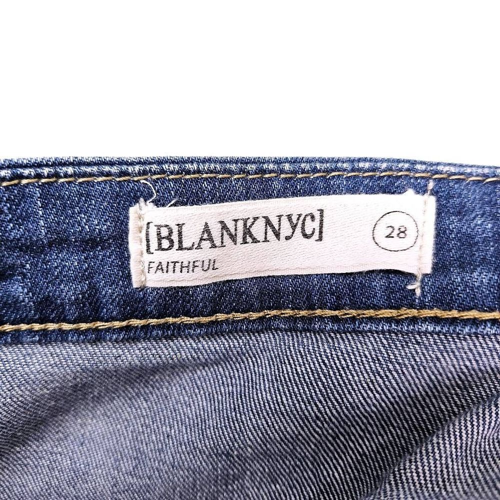 [BLANK NYC] Faithful 90's Y2K Inspired Way Back When Denim Raw Hem Skirt Size 28 - Picture 6 of 11
